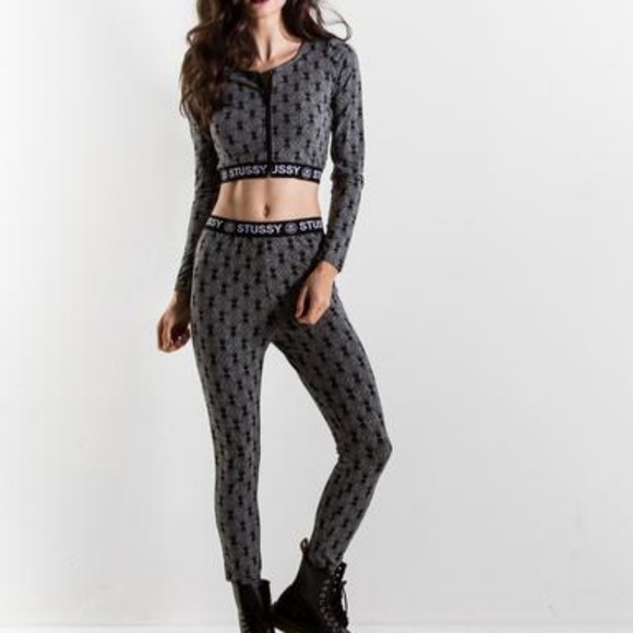 Stussy Other - Stussy banded legging and crop top set